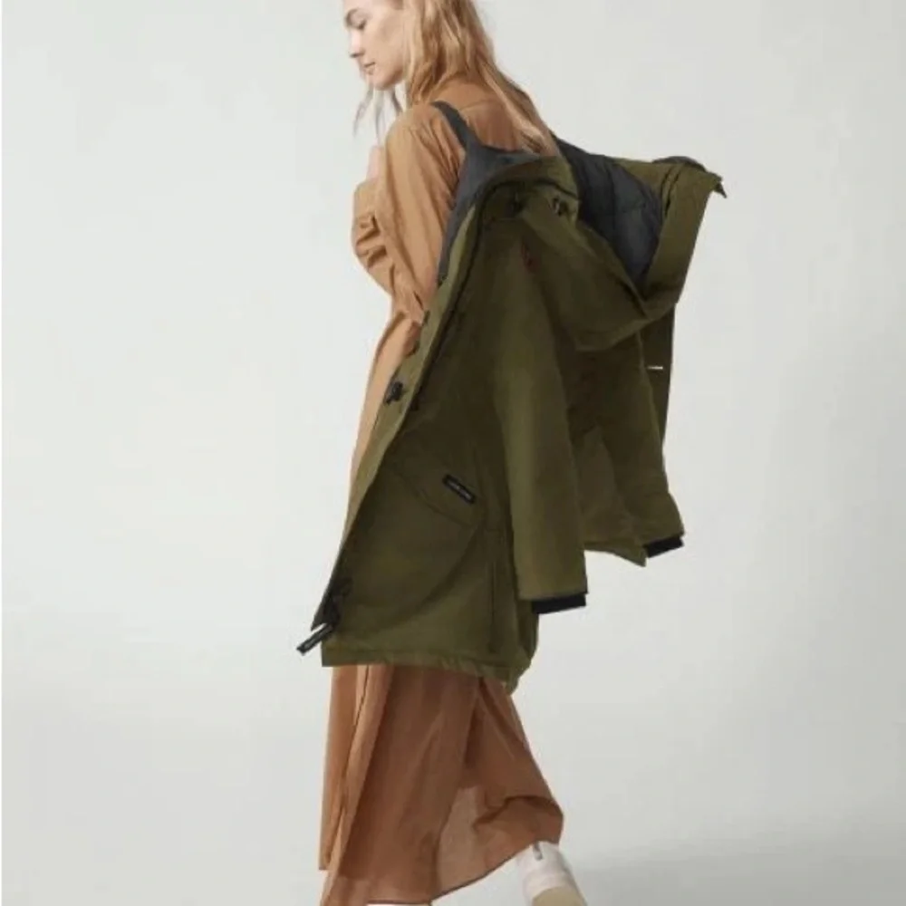 Canada Goose Olive Parka with Fur Trim - Picture 7 of 12